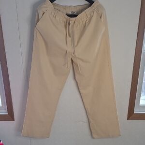 NWT Coofandy L large Women's Tan Capris